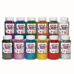Colorations® Extra-Safe Plastic Glitter, 1 lb. - Value Pack Set of All 12