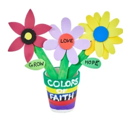 Colorations® Faith Based Flowers of Faith Craft Kit - Makes 12 Crafts