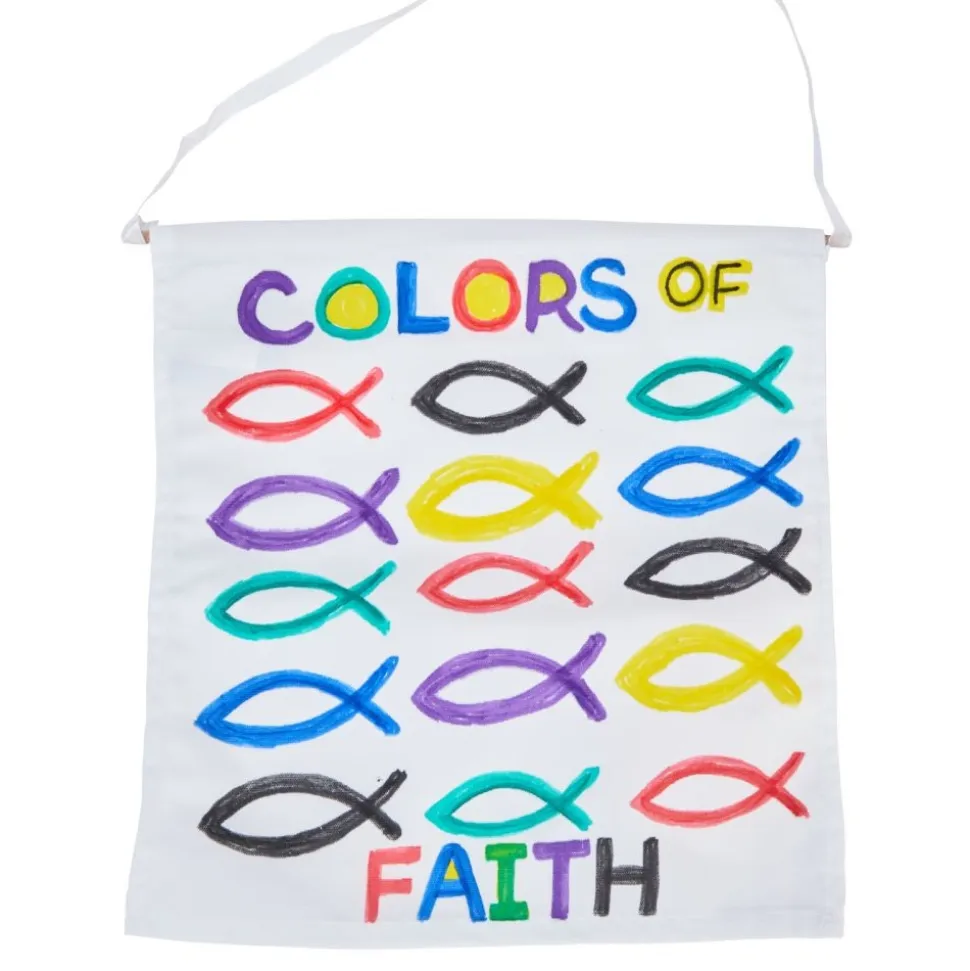 Colorations® Faith Based Inspirational Banner Craft Kit - Makes 12 Crafts