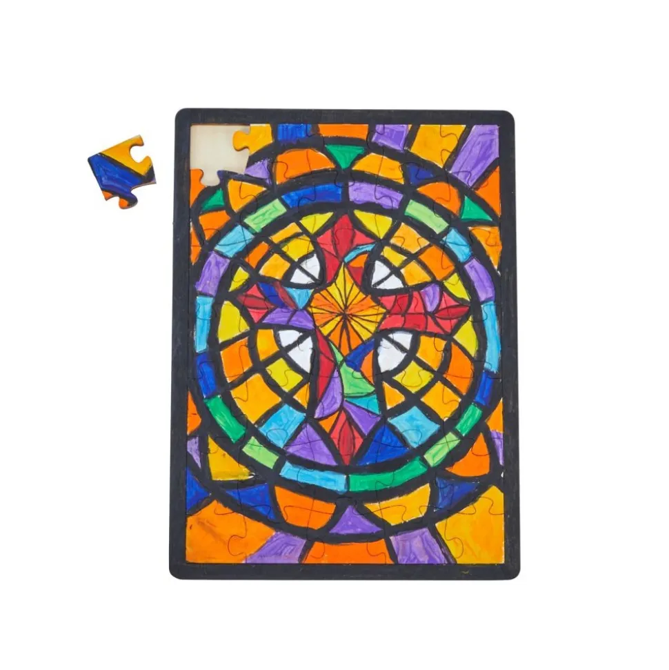 Colorations® Faith Based Mosaic Puzzle Craft Kit - Makes 6 Crafts