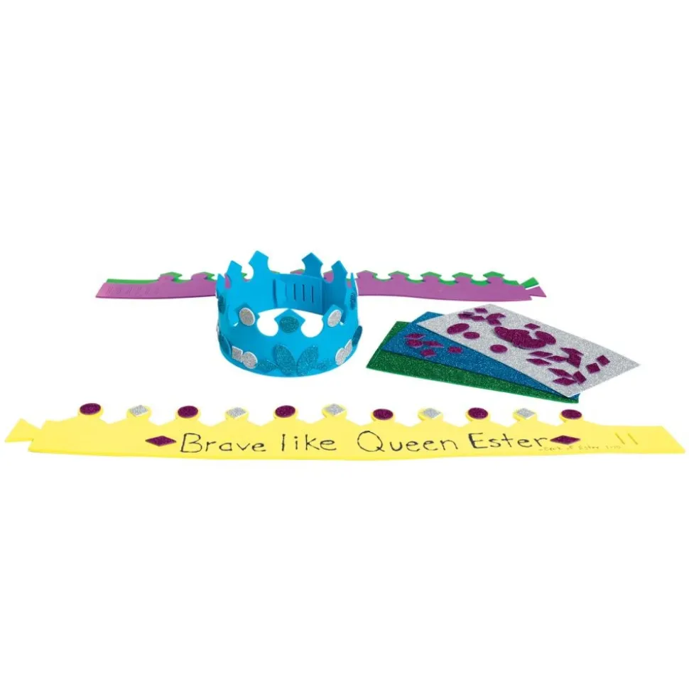 Colorations® Faith Based Queen Esther Crown Craft Kit - Makes 16 Crafts