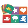 Colorations® Familiar Shapes Stencils, 8" - Set of 12