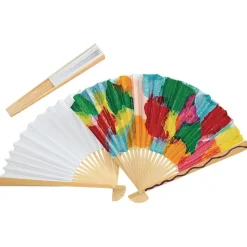 Colorations® Fantastic Blank Paper Fans - Set of 12