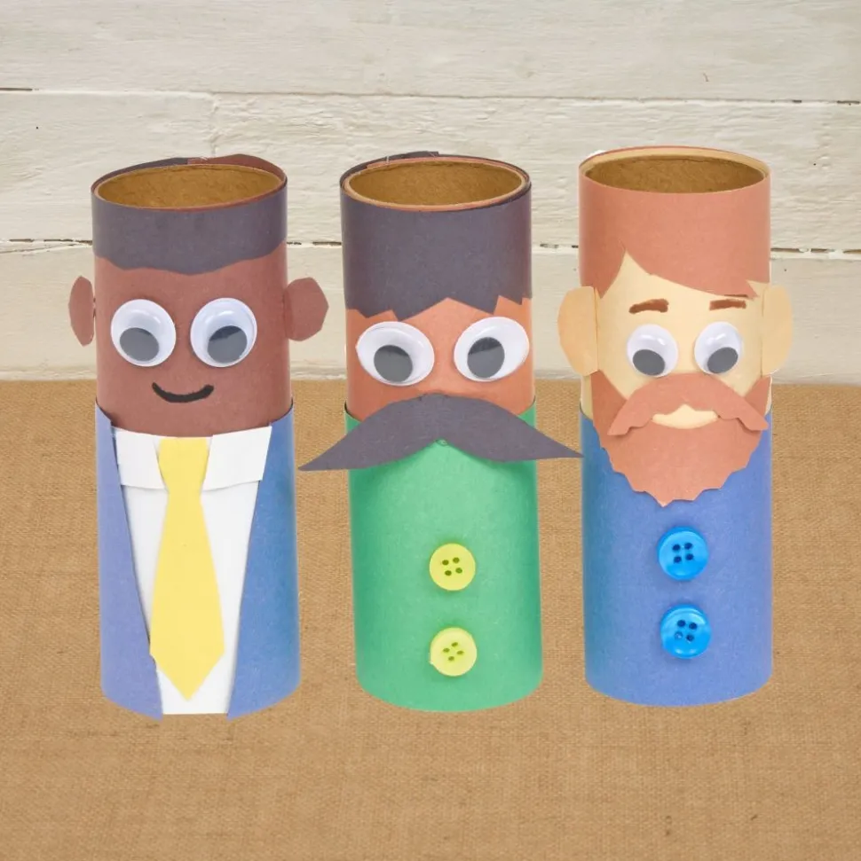 Colorations® Father’s Day Dad Character Craft Kit - Makes 24 Crafts