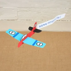 Colorations® Father’s Day Fly with Dad Airplane Craft Kit - Makes 12 Crafts
