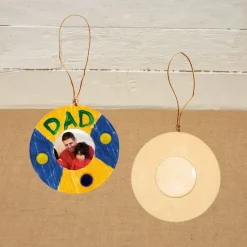 Colorations® Father’s Day Hanging Photo Ornament Craft Kit - Makes 12 Craft