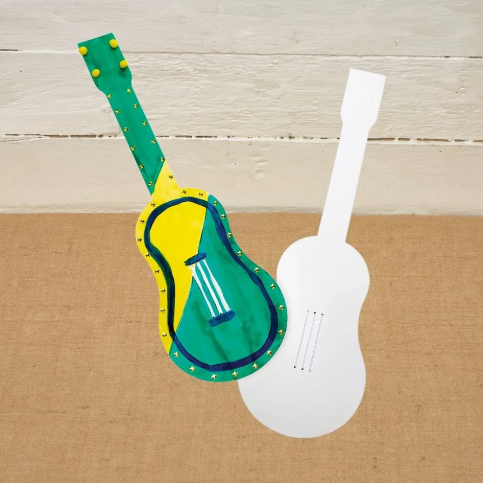 Colorations® Father’s Day My Dad Rocks Guitar Craft Kit - Makes 12 Crafts