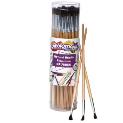 Colorations® Fine Line All-Purpose Easel Brush - Set of 60