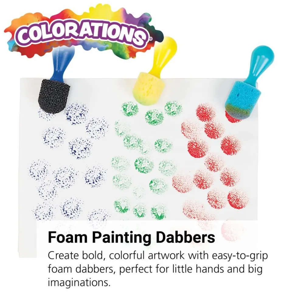 Colorations® Foam Painting Dabbers - Set of 12