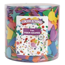 Colorations® Fun Foam Shapes, 1/2lb.