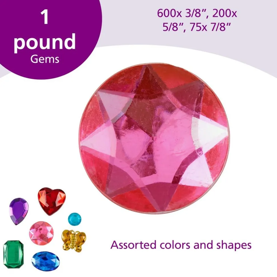 Colorations® Giant Glittering Rhinestones - 1 lb.