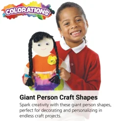 Colorations® Giant Person Shapes - 24 Pieces