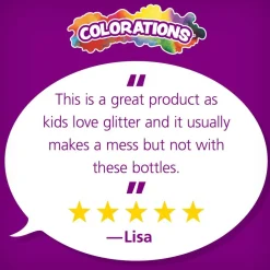 Colorations® Glitter Glue - Set of 6