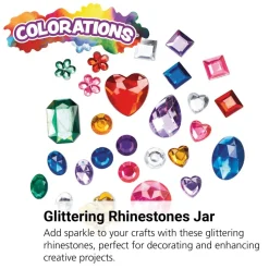 Colorations® Glittering Rhinestones Craft Jar
