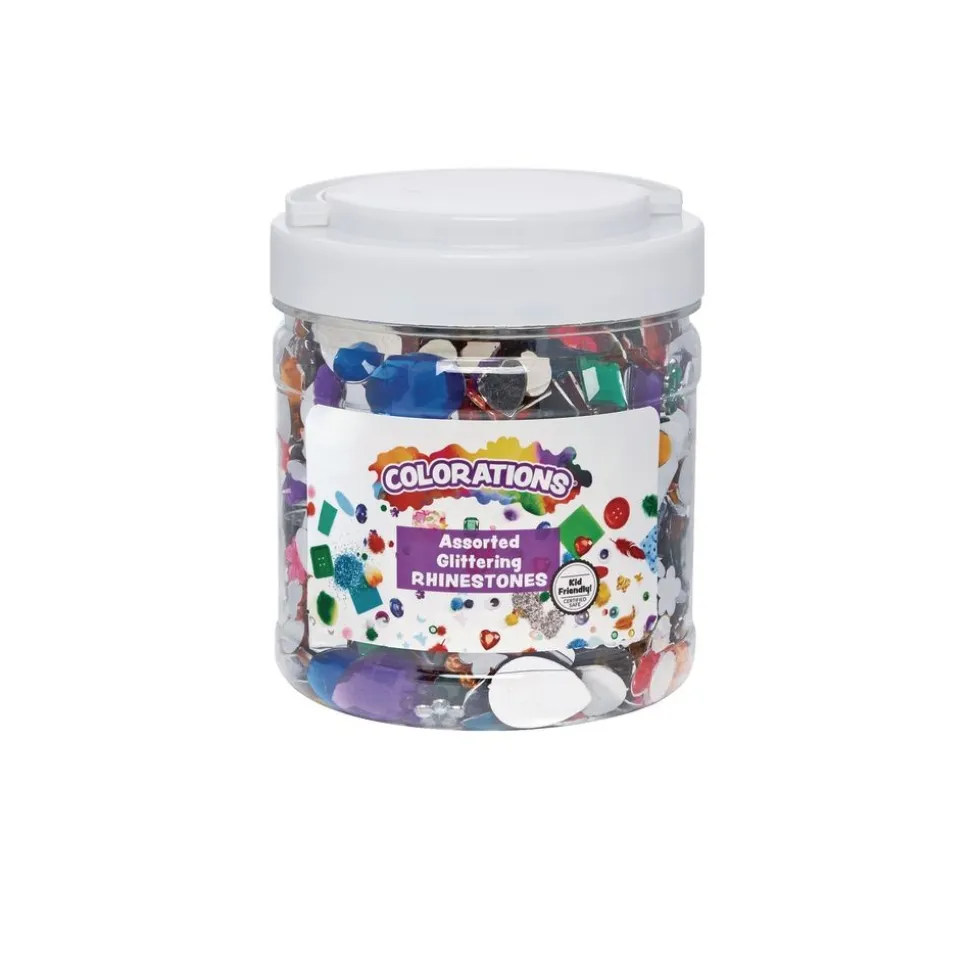 Colorations® Glittering Rhinestones Craft Jar