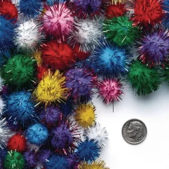 Colorations® Glitter Pom-Poms - 300 Pieces