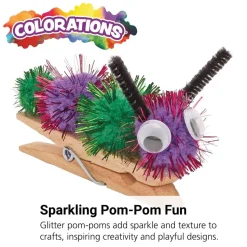 Colorations® Glitter Pom-Poms - 300 Pieces