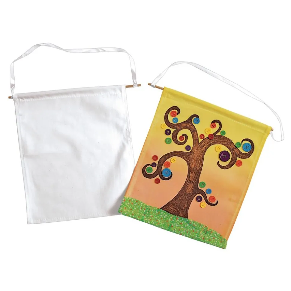 Colorations® Hanging Canvas Banners - Set of 12