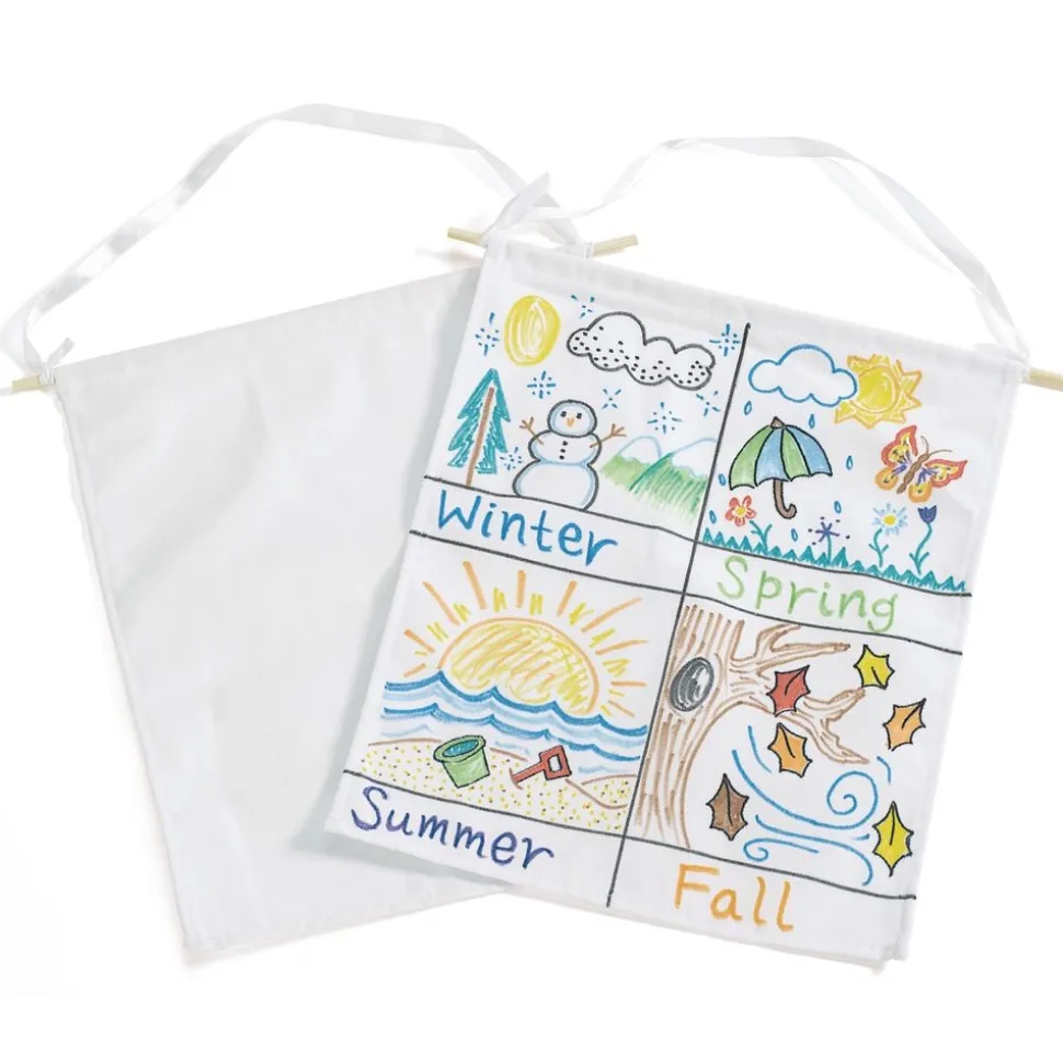 Colorations® Hanging Canvas Banners - Set of 12