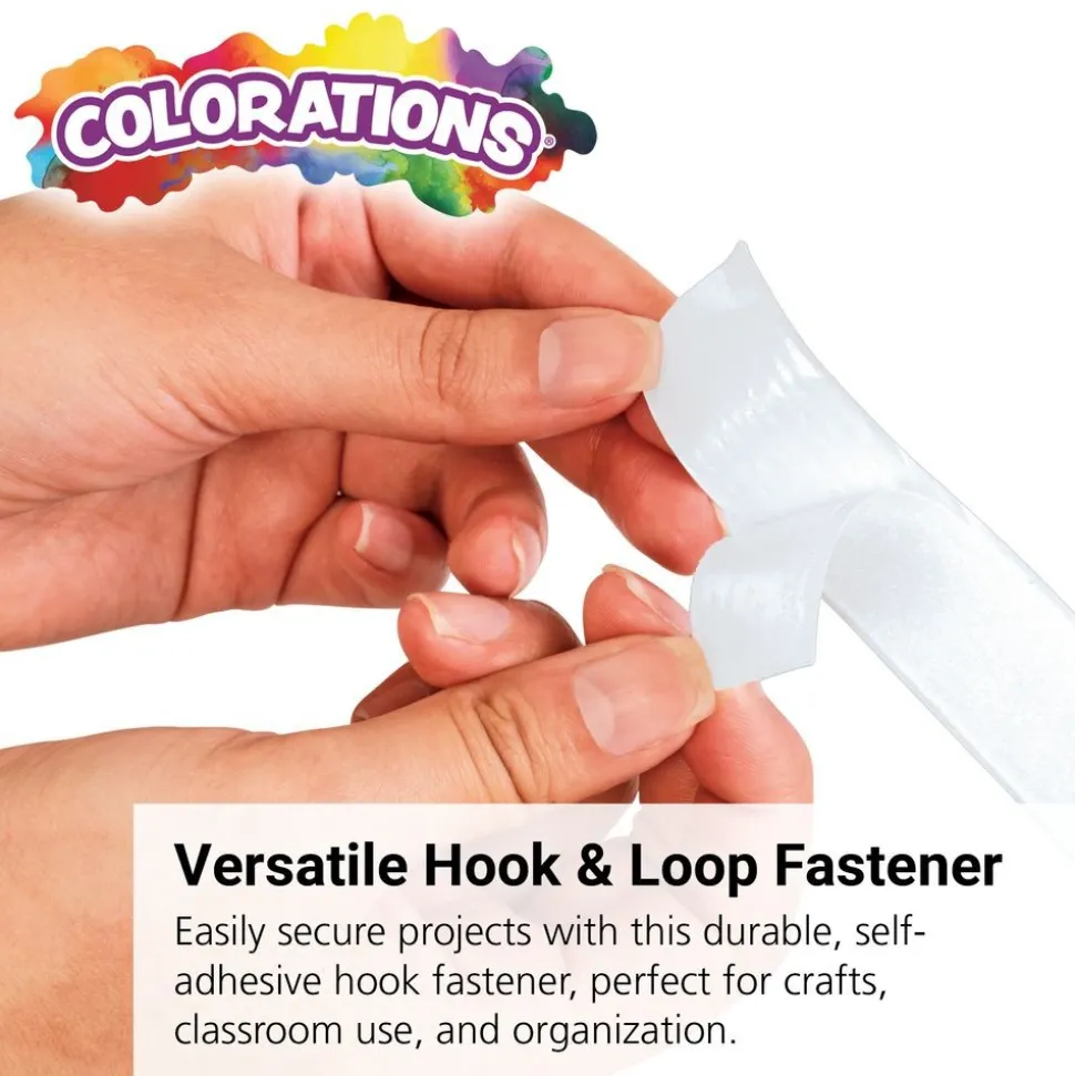 Colorations® Hook Self-Adhesive Fastener - 25 Yards