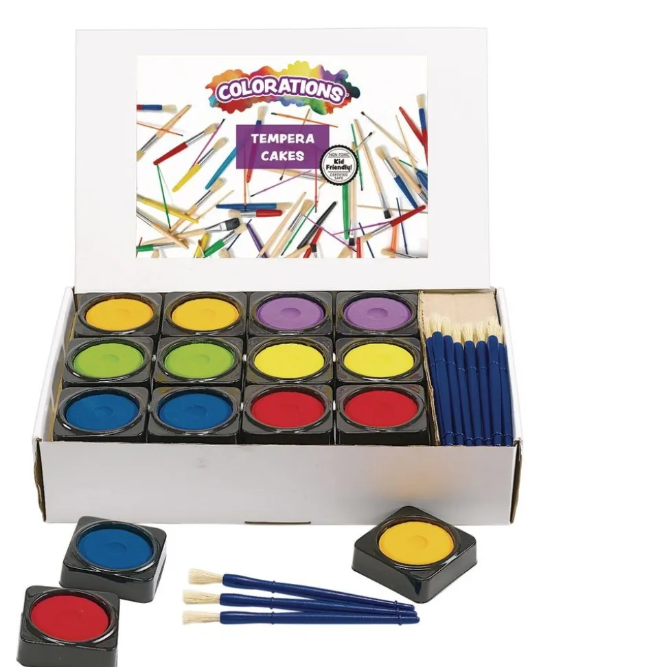 Colorations® 36 Individual Tempera Cake Classroom Pack