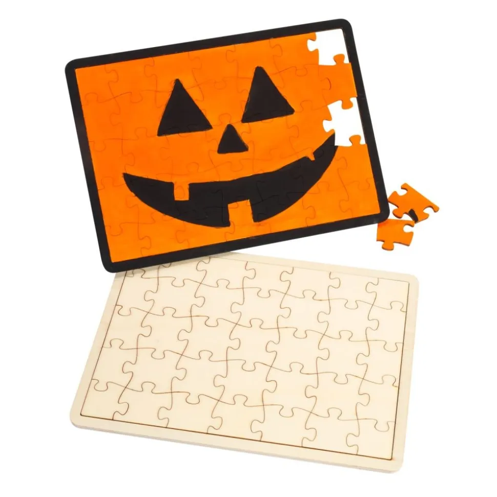 Colorations® Jack-o’-Lantern Puzzles Craft Kit