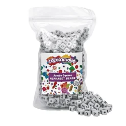 Colorations® Jumbo Alphabet Beads - 260 Pieces
