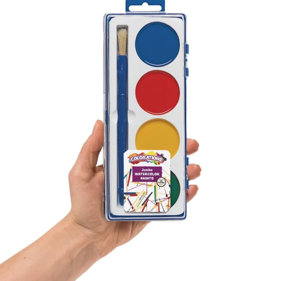 Colorations® 4 Jumbo Best Value Washable Watercolors