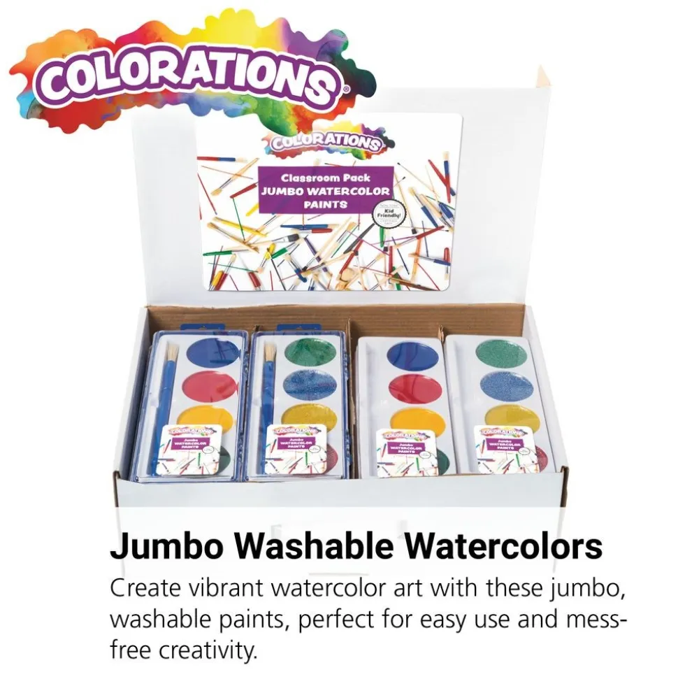 Colorations® 4 Jumbo Best Value Washable Watercolors