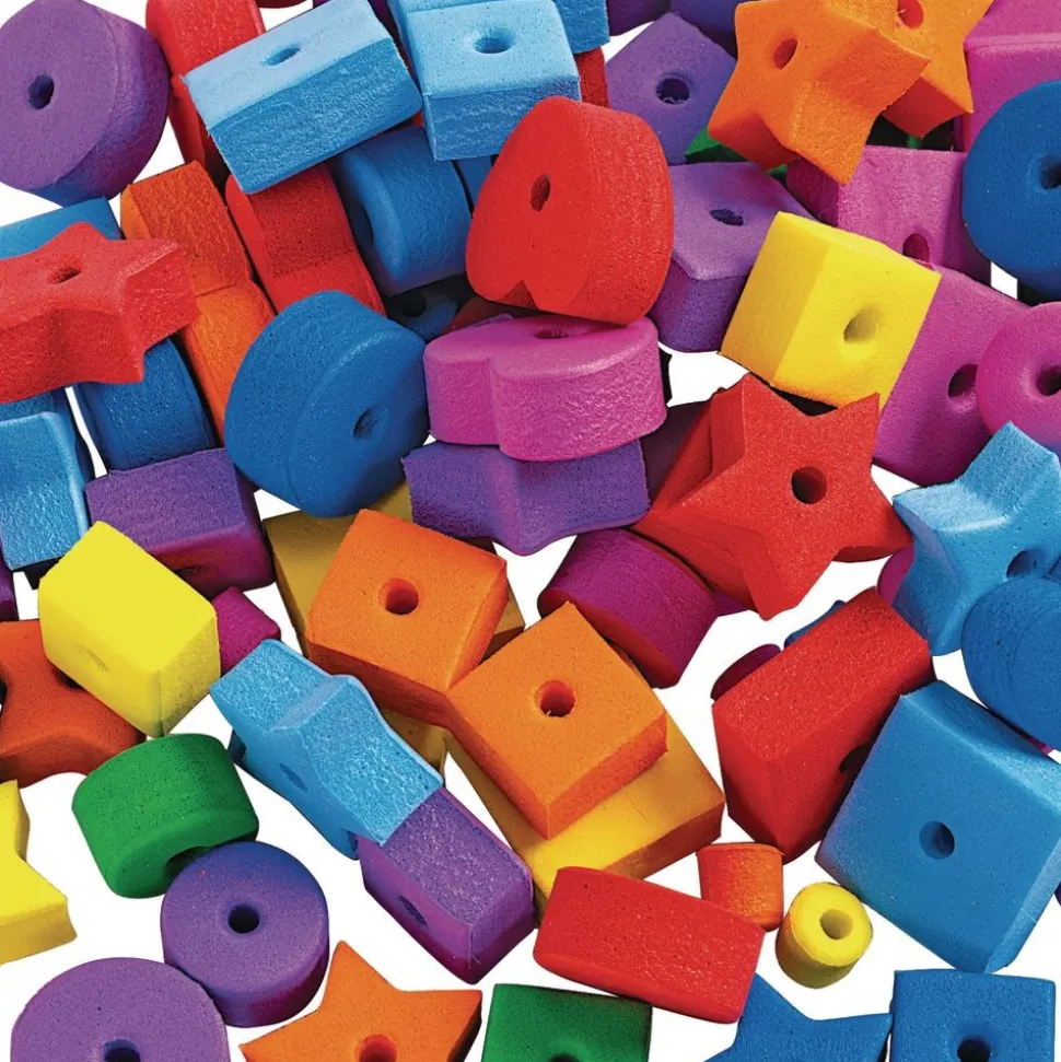Colorations® Jumbo Fun Shapes Foam Beads - 500 Pieces