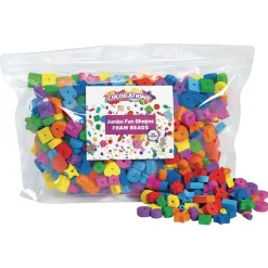 Colorations® Jumbo Fun Shapes Foam Beads - 500 Pieces