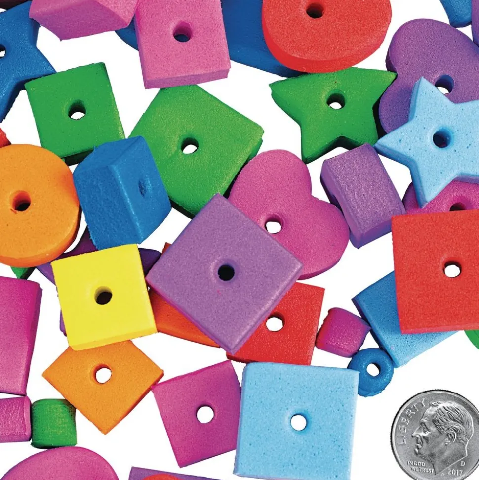 Colorations® Jumbo Fun Shapes Foam Beads - 500 Pieces
