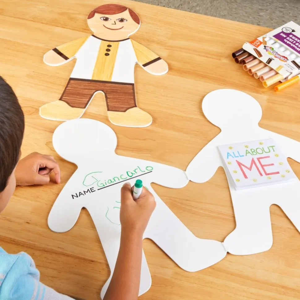 Colorations® Jumbo People Shape with Notepad - Set of 12