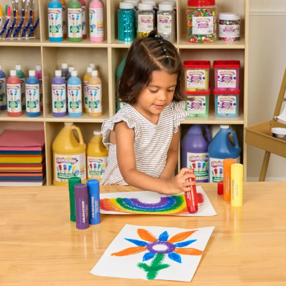 Colorations® Jumbo Tempera Paint Sticks - 6 Colors