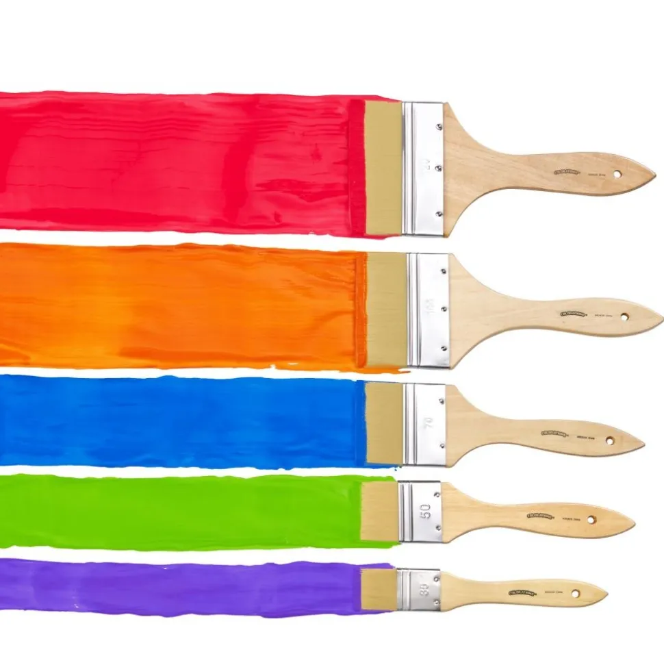 Colorations® Large Area Paint Brushes - Set of 5 Sizes
