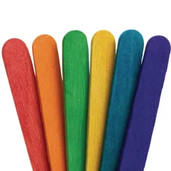 Colorations® Large Colored Wood Craft Sticks - 500 Pieces