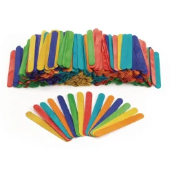 Colorations® Large Colored Wood Craft Sticks - 500 Pieces