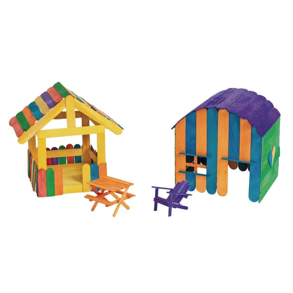 Colorations® Large Colored Wood Craft Sticks - 500 Pieces