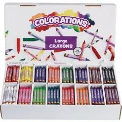 Colorations® Large Crayons, 16 Colors, Value Pack - Set of 400