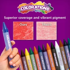 Colorations® Large Crayons, 16 Colors, Value Pack - Set of 400
