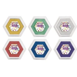 Colorations® Large Metallic Washable Stamp Pads - Set of 6