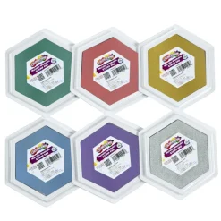 Colorations® Large Metallic Washable Stamp Pads - Set of 6