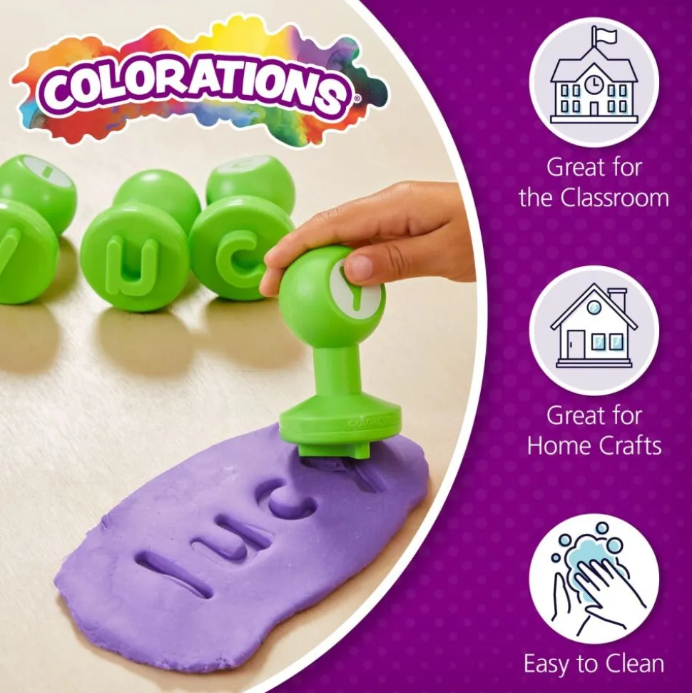 Colorations® Lowercase Dough Stampers - Set of 26