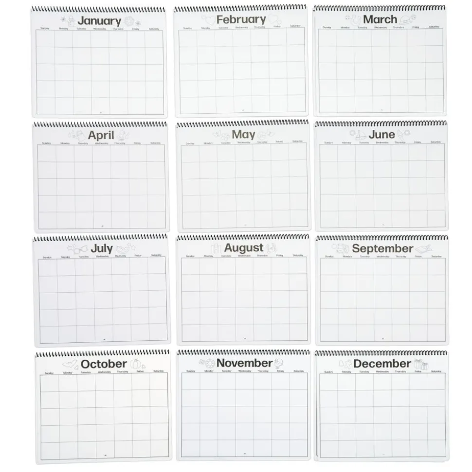 Colorations® Lucky Days Calendar Art - Makes 12 Crafts