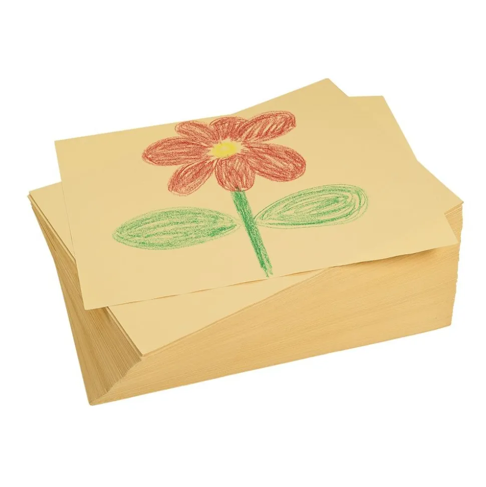 Colorations® Manila Paper, 9" x 12", made from 50lb stock, 500 Sheets