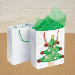 Colorations® Merry & Bright Gift Bag Craft Kits - Makes 24 Crafts