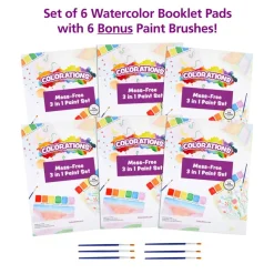 Colorations® Mess-Free 3 in 1 Paint Set - Set of 6