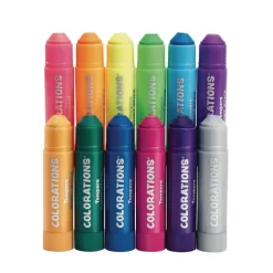 Colorations® Metallic & Neon Tempera Paint Sticks - Set of 12