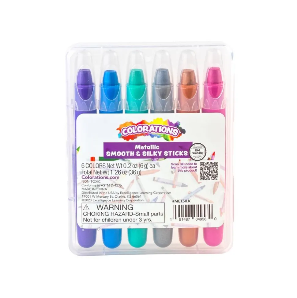 Colorations® Metallic Smooth & Silky Sticks - 6 Colors