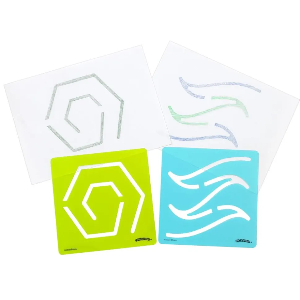 Colorations® Mindfulness Stencils - Set of 6